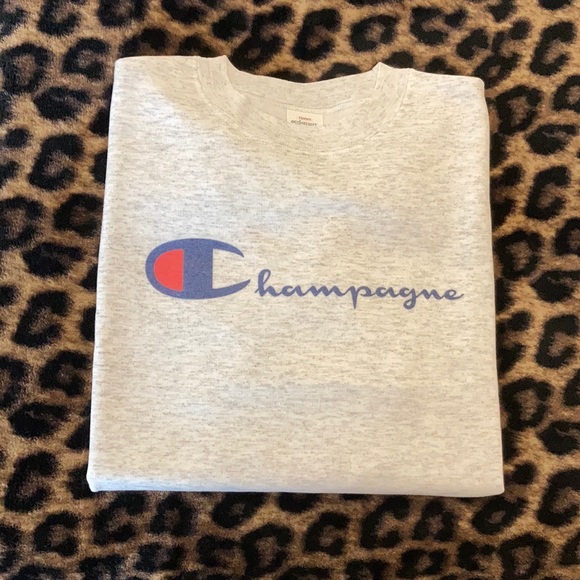 Champagne lover gray marled sweatshirt - Picture 7 of 7